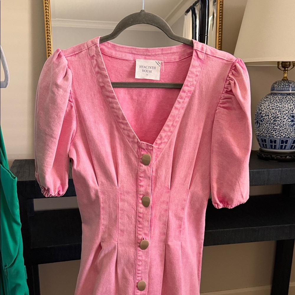 Hyacinth House Pink Midi Dress